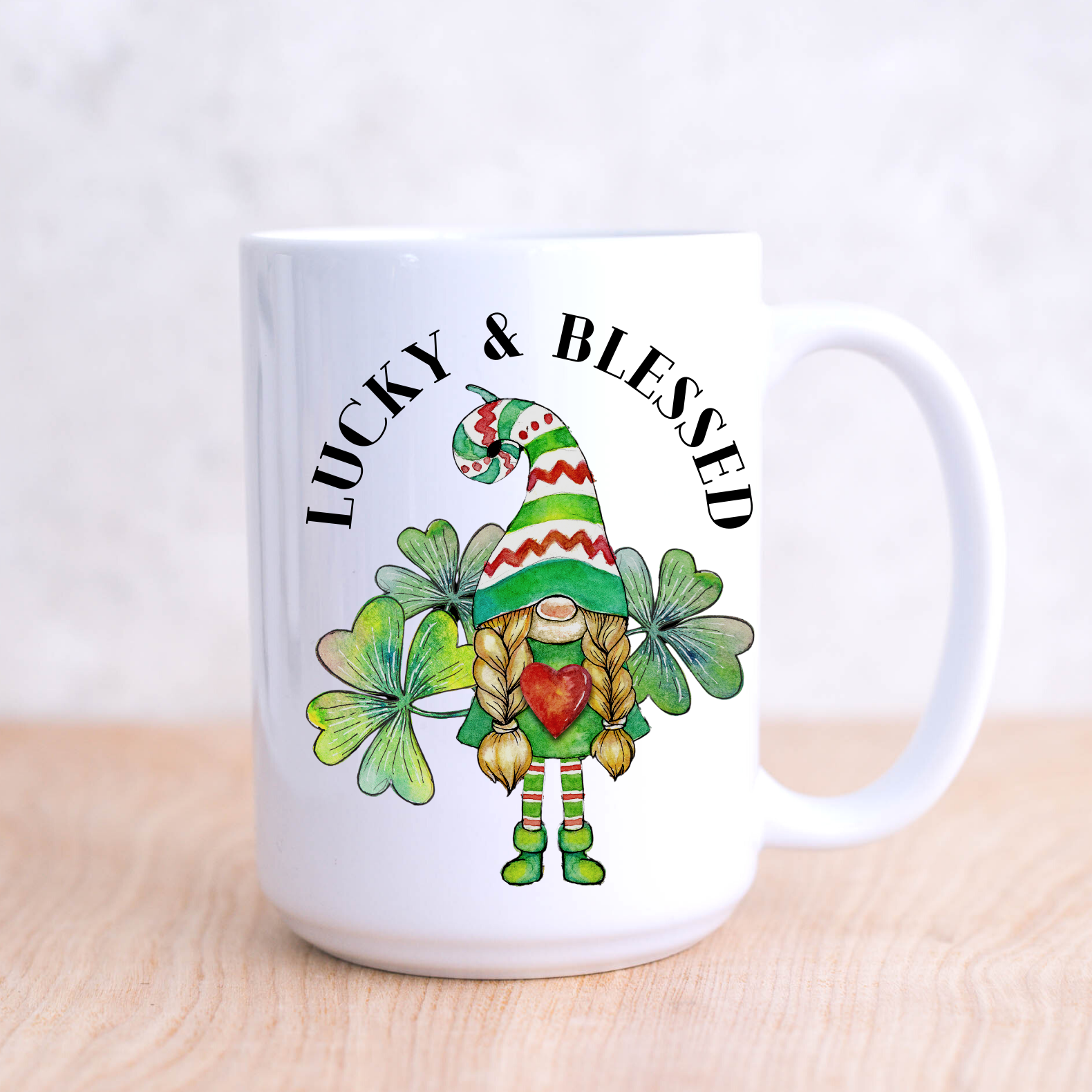 Lucky Clover Gnome Mug